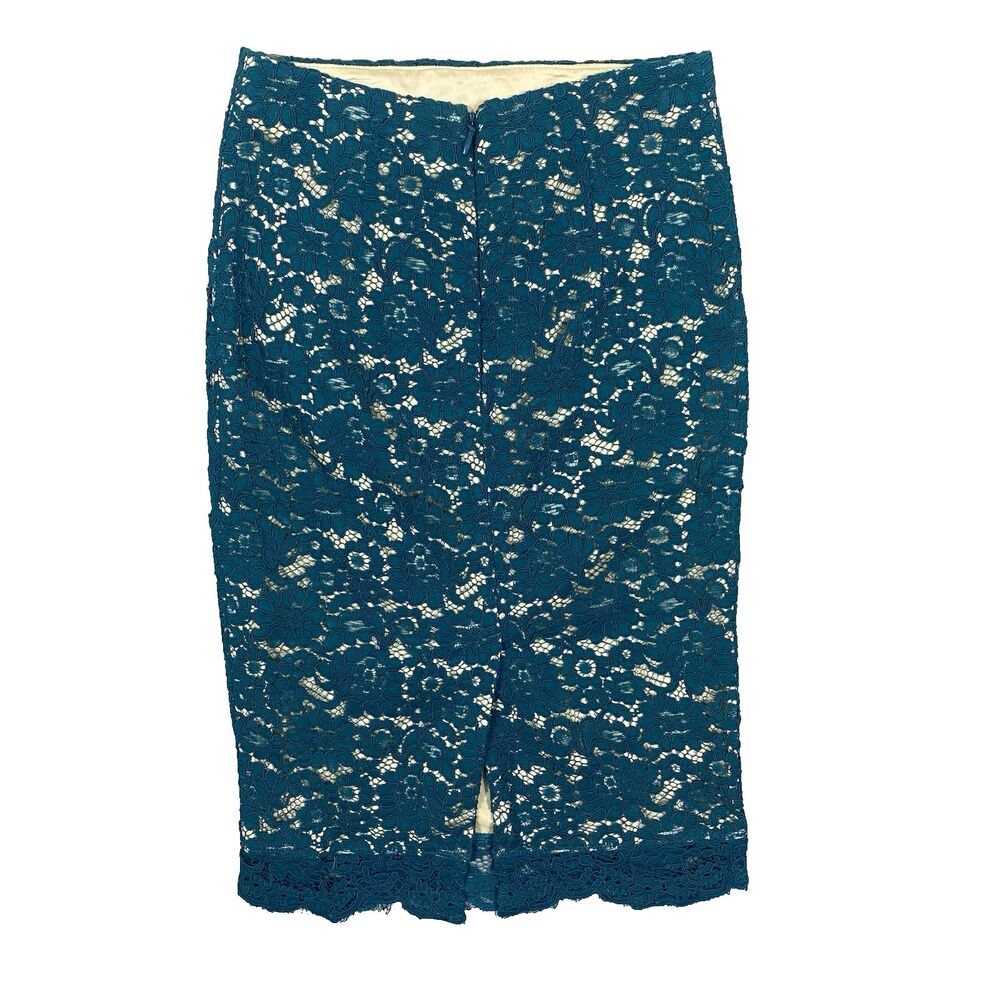 House of CB London Peacock Blue Lace Lareina Skirt Small NWT Spring Break Event - Picture 2 of 14